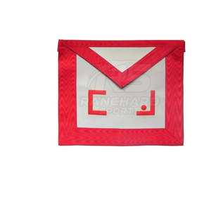 Tablier maçonnique classique, style apprenti entré, tablier maçonnique de frére franc-maçon, design à bordure bleue, tablier de maître maçon - Product Image 5