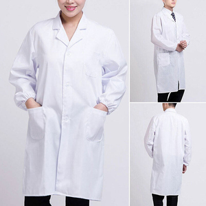 Bata de Laboratorio Blanca para Estudiantes de Medicina, Tejido de Punto, Unisex, Mangas Largas y Cortas, Uniforme de Doctor, Uniformes de Hospital - Product Image 2