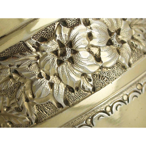 ถ้วยแก้วไวน์โลหะสีเงินดีไซน์นูนภาชนะสำหรับเครื่องดื่มมีสไตล์ที่หรูหราทนทาน - Product Image 4