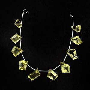 Haute qualité citron Quartz facettes tranche forme perles perles de Quartz 8 pouces brin 10-15 MM taille en gros pierres précieuses - Product Image 3