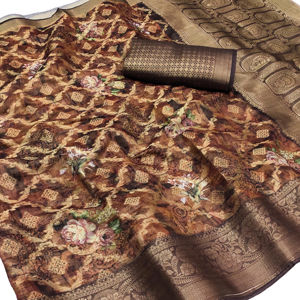 Dernier Designer Doux Soie Tissage Bordure Saree Par Fab Zone - Product Image 1