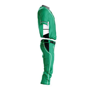 OEM personnalisé coupe ajustée unisexe uniforme de baseball dernière conception couleur unie évacuation de l'humidité séchage rapide respirant col en V - Product Image 3