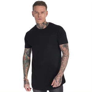 Fabricants de t-shirts personnalisés T-shirt 100% coton personnalisé T-shirts coupe ajustée pour hommes T-shirt fitness pour hommes - Product Image 3