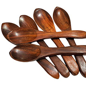 Fabricante de Juegos de Cucharas de Madera Pulida Personalizadas, Juego de Cubiertos de Madera para Servir en la Mesa, Exportador Mayorista a Todo el Mundo - Product Image 1