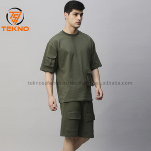 Conjuntos de camisetas casuales Ropa de entrenamiento personalizada para hombres Camiseta y conjunto corto para hombres Conjuntos de fitness para gimnasio - Product Image 3