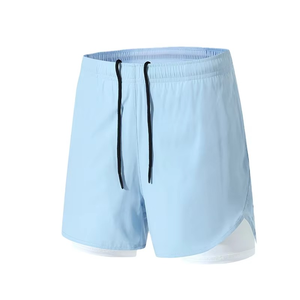 Men's Solid Running Shorts Eco-Friendly Breathable Quick Dry Gym Fitness Training <b>Beach</b> Sports Workout Bottoms OEM Service - Product Image 4