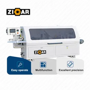 Zicar - Borda automática para móveis, folheado de 5 processos, placa de melamina, MDF, PVC, borda de madeira, máquina de borda automática