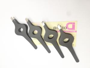 Pinces à épiler professionnelles en acier inoxydable avec logo personnalisé, pointe inclinée, pour l'épilation des poils incarnés, pinces à épiler cosmétiques - Product Image 4