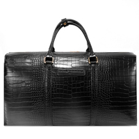 Nouveau Crocodile Print hommes grande capacité en cuir pochette sac de sport à la mode fermeture à glissière voyage et affaires sac en gros