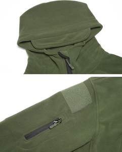 Chaqueta de Forro Polar con Capucha, Impermeable, Transpirable y Cortavientos, Unisex, Estilo Urbano, Invierno, Tejido de Poliéster/Algodón, Delgada - Product Image 3