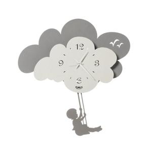 <b>Bedroom</b> Accent <b>Clock</b> Sheet Iron Custom Clouds Design Metal Wall <b>Clock</b> Decorative Accessories Metal Crafts - Product Image 1