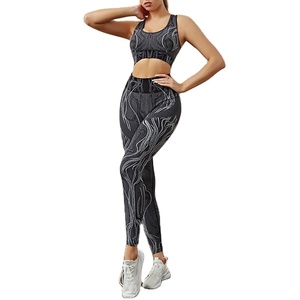 Femmes Yoga Fitness Sport Taille Haute Butt Lift Courbes Collants D'entraînement Élastique Gym Pantalon D'entraînement Legging Sans Couture - Product Image 1