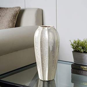Unique Design Metal Flower Pot for Home Hotel & Party Silver Color Metal Tabletop Flowers Decorative <b>Vase</b> Home Decor Accessories - Product Image 1