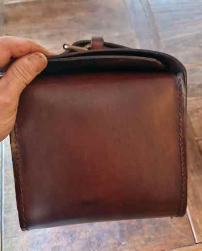 4 mm Leather Bag for Vespa Rear Rack.