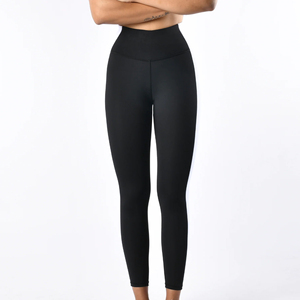 Custom Logo Butt Cut Yoga Pants Mid Waist <b>Band</b> Fitness Tights XL Spandex Sport Leggings Tummy Control Solid <b>Workout</b> Gear - Product Image 1