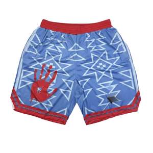 กางเกงขาสั้นชายหาดลำลองเอวกลางสำหรับผู้ชาย ขายส่ง ดีไซน์แฟชั่น พิมพ์ลายธงชาติ - Product Image 5