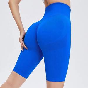 Shorts pour femmes 90% nylon 10% élasthanne, qualité supérieure, beaux shorts de yoga sans couture pour femmes - Product Image 1