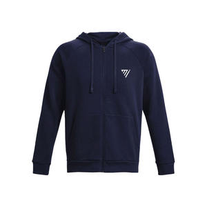 เสื้อฮู้ดผู้ชายผ้าฟลีซแบบสวมหัวมีฮู้ดปักโลโก้ - Product Image 1