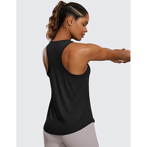 Yoga Women Pima Cotton Racerback Workout Tank Tops Athletic <b>Sleeveless</b> <b>Shirts</b> - Product Image 2