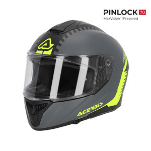 Casco Integrale Acerbis Krapon 22-06 in Fibra di Carbonio con Doppia Visiera, Guscio in PC e ABS, Design Apribile, Taglia XL - Product Image 1