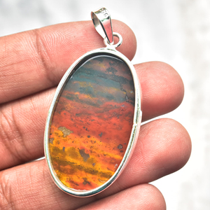 จี้เงินสเตอร์ลิง925อัญมณีอัญมณี bloodstone จี้92.5เงินสเตอร์ลิง - Product Image 2