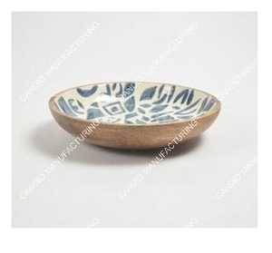 ชามสลัดแบบใช้แล้วทิ้งทำจากสแตนเลสขัดเงาสำหรับผลไม้หรือสลัดขนาด11 "เส้นผ่านศูนย์กลาง X 4.5" - Product Image 3