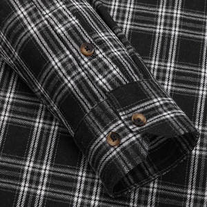 Chemises décontractées pour hommes de haute qualité OEM, chemises en flanelle, nouveau design OEM, chemises pour hommes respirantes à séchage rapide à prix avantageux, manches longues - Product Image 5