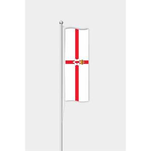 Drapeau personnalisé pour l'Irlande du Nord - 3x5 pieds, mât en aluminium, impression numérique, coton ou nylon - Product Image 1