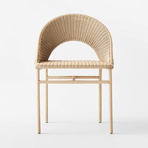 Silla de Comedor Arly Hecha de Hierro y Mimbre de Ratán, Material de Alta Calidad para Interiores y Exteriores - Product Image 6