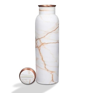 Bouteilles en cuivre pur étanches au design moderne, parfaites pour le yoga, la salle de sport et le bureau. - Product Image 5