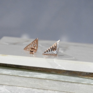 Pendientes de Oro Sólido de 14 Quilates con Certificación IGI, Elegantes y Minimalistas, con Corte Brillante, Diamantes Naturales, Perfectos para Bodas, Fiestas y Compromisos - Product Image 4