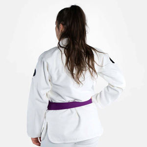 Uniforme de Lucha Libre Blanco Personalizado, Elástico, Ligero y Transpirable, Traje de Entrenamiento de Artes Marciales con Cinturón para Adultos - Product Image 4