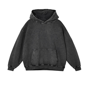 Vente en gros de sweats à capuche délavés à l'acide pour hommes Offre Spéciale personnalisés Sweats à capuche délavés à l'acide pour hommes Sweats à capuche vintage personnalisés - Product Image 4