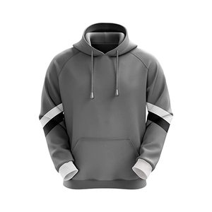Sudadera con capucha de gran tamaño de algodón pesado para hombre, ropa de calle informal Vintage con cremallera en el hombro, sublimación térmica de invierno - Product Image 6