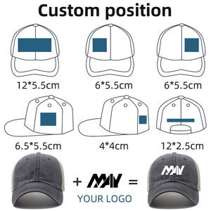 Casquette de baseball en maille respirante en coton Casquette de football Mans avec logo brodé personnalisé non structuré - Product Image 4