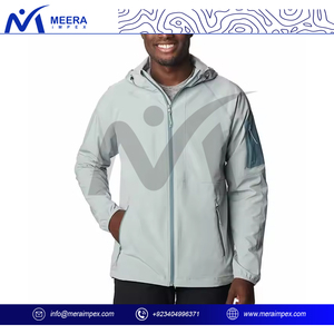 Veste Softshell OEM pour hommes Veste coupe-vent résistante à l'eau avec logo personnalisé pour les équipes du personnel d'entreprise et les vêtements de travail en plein air - Product Image 2