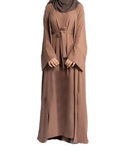 Traditionnel Islamique Filles Abayas Hijab Robe Longue Abaya Imprimé Conception Musulman Casual Prières Filles Hijab Abayas - Product Image 3