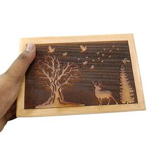 Caja de cremación de madera de haya para cenizas humanas Dear Tree urna personalizada para mascotas Entierro hecho a mano - Product Image 6