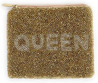 Pochette à main dernier modèle perle de rocaille brodée perlée porte-monnaie fait main avec couleur personnalisée pour femme et filleDernières