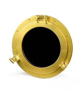 HMA Handicrafts Nautical <b>Round</b> Brass Porthole <b>Mirror</b> Wall Decor for <b>Bathroom</b> Bedroom or Coastal Cottage Style - Product Image 4