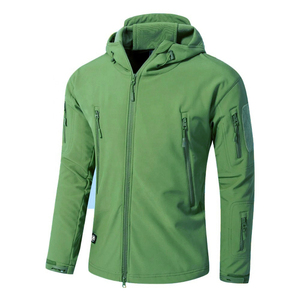 Chaqueta de invierno suave personalizada para hombre para deportes al aire libre montañismo correr transpirable impermeable lana soporte cremallera algodón - Product Image 3