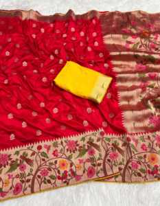 Saree indien en tissu doux de qualité supérieure avec fil Pallu riche, parfait pour les mariages de femmes et les occasions festives. - Product Image 5