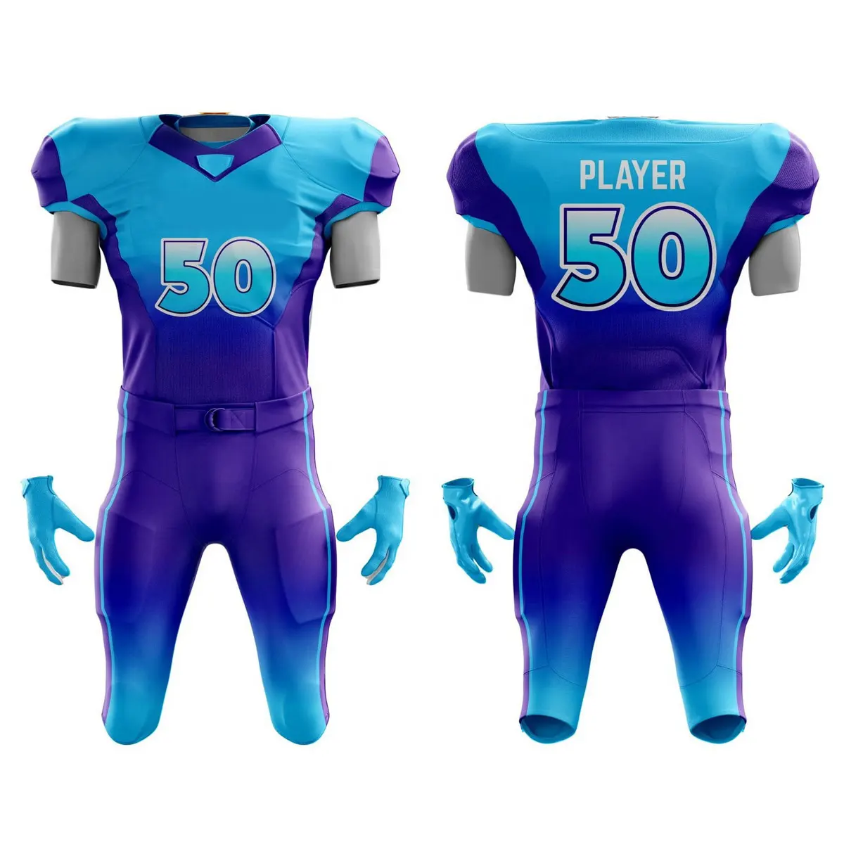 Durable Material American Football Sublimation Custom Design American Football Uniform Wholesale Unique Quality Customized