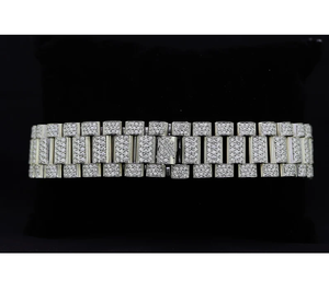 Reloj de Lujo con Diamantes de Moissanita y Cuarzo en Acero Inoxidable, Brillo Radiante, Estructura de Fabricación Refinada para la Moda Diaria - Product Image 6