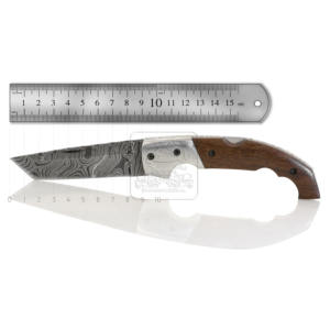 มีดแบบพกพาพับได้ปรับแต่งได้มีดเหล็ก D2ไม้โคโคโบโลขนาด25มม. รองรับการตั้งแคมป์กลางแจ้ง - Product Image 5