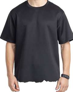 100% coton coupe ample T-Shirt pour hommes meilleure vente Durable grande taille séchage rapide t-shirt avec passepoil conception Logo personnalisé T-shirt - Product Image 3