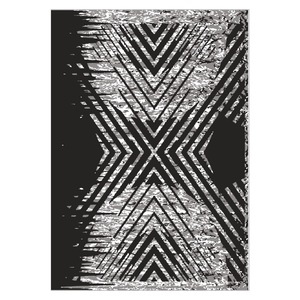 RUGS DEPOT LXDP-0600 Wholesale Charcoal Grey Modern Vintage Digital Printed Machine Washable Chenille Area Rug Non <b>Slip</b> - Product Image 1