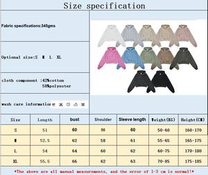 Conjunto de 2 piezas de felpa gruesa pesada, sudaderas con capucha y pantalones de Color sólido, traje de niña, sudaderas con capucha Sexy recortadas, traje con capucha de impresión personalizada - Product Image 4