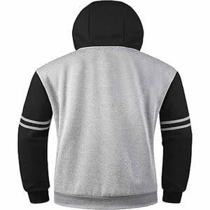 เสื้อสเวตเตอร์คอตตอนมีฮู้ดสไตล์สตรีทเสื้อสเวตเชิ้ตคอกลมมีฮู้ดออกแบบใหม่พิมพ์ลายพัฟ - Product Image 4