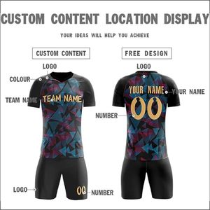 Uniforme de Fútbol Personalizado Unisex, Nuevo, para Entrenamiento Deportivo, Transpirable, de Manga Corta, Conjunto de Uniforme de Equipo - Product Image 2